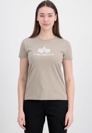 T-shirt print - vintage sand