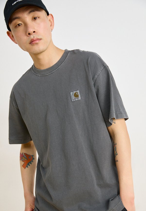 NELSON  - Basic T-shirt - graphite garment dyed3