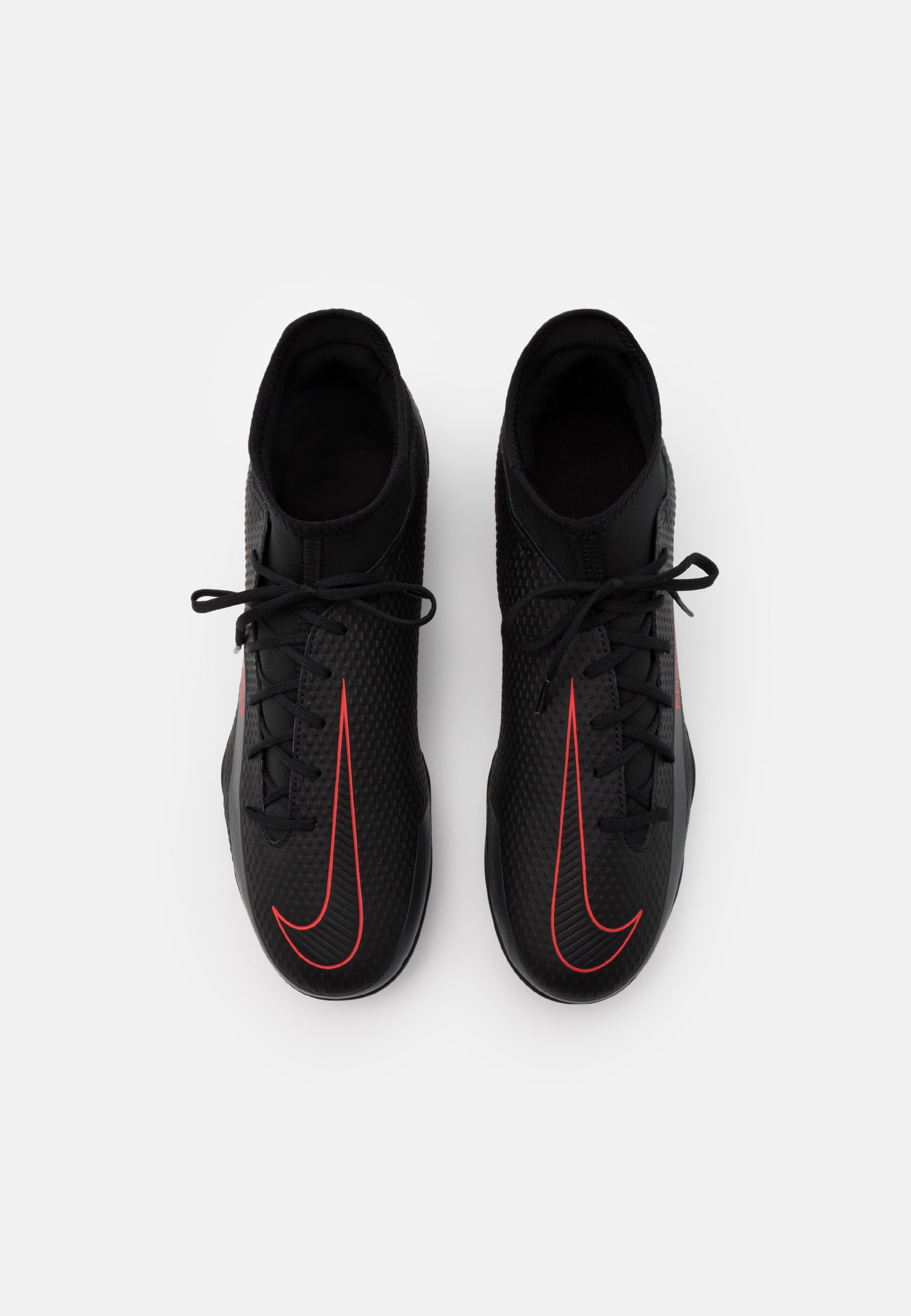 Nike Performance PHANTOM GT CLUB DF FG/MG - Voetbalschoenen met kunststof  noppen - black/chile red/dark smoke grey/Zwart - Zalando.nl