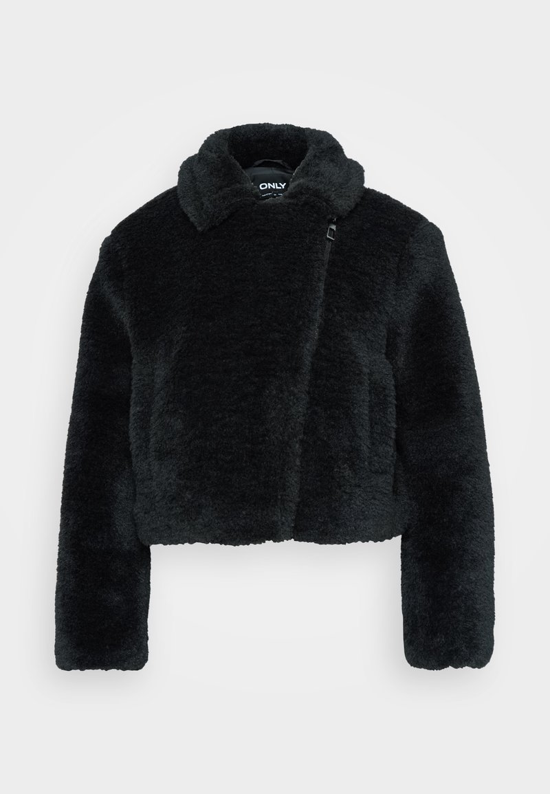 Only Petite Winterjas zwart