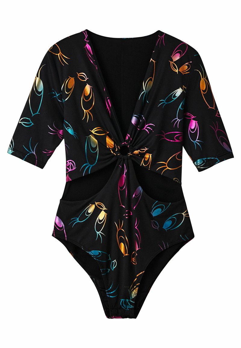 Desigual T-shirt print zwart