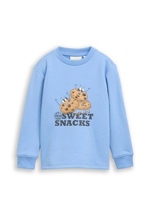 TOM TAILOR TOM TAILOR STRICK & SWEATSHIRTS SWEATSHIRT MIT PRINT - Sweater - light blue