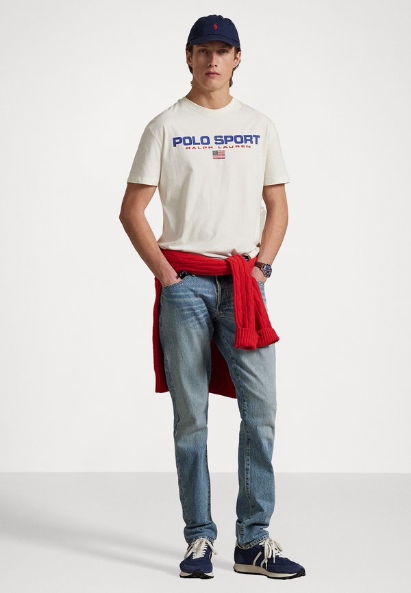 CLASSIC FIT POLO SPORT JERSEY T-SHIRT UNISEX - Print T-shirt - clubhouse cream3