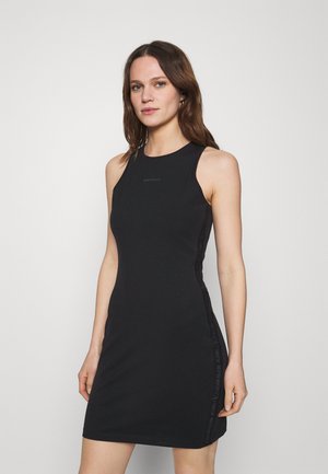 LOGO RACER BACK DRESS - Sukienka z dżerseju - black