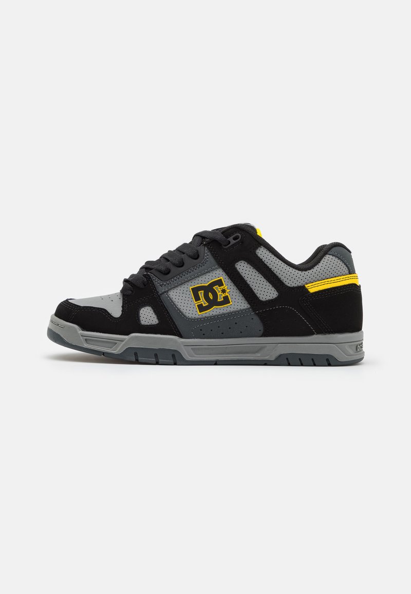 DC Shoes STAG UNISEX - Sportcipő - grey/black/yellow