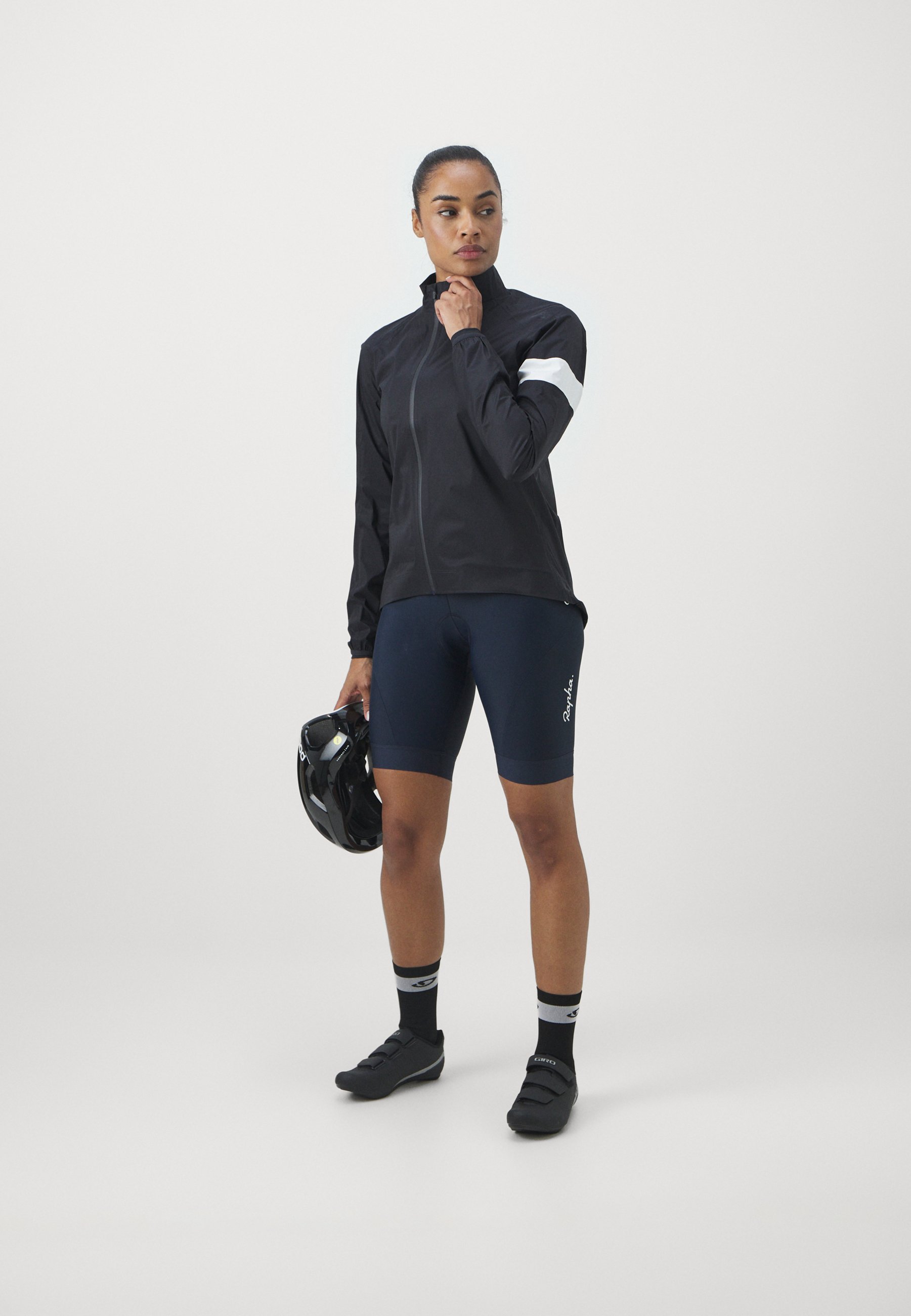 Rapha WOMENS CORE - Korte fietsbroek met bandjes - dark navy/white