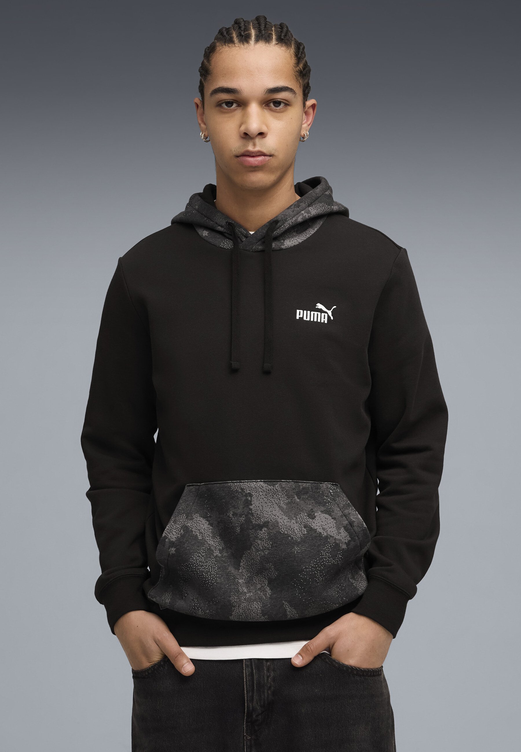 Sweat à Capuche Camo GRIS | Continental CQB