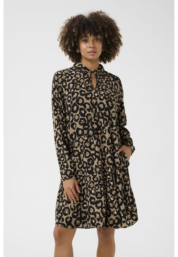 CUGALTA BELLO - Blusenkleid - beige leopard