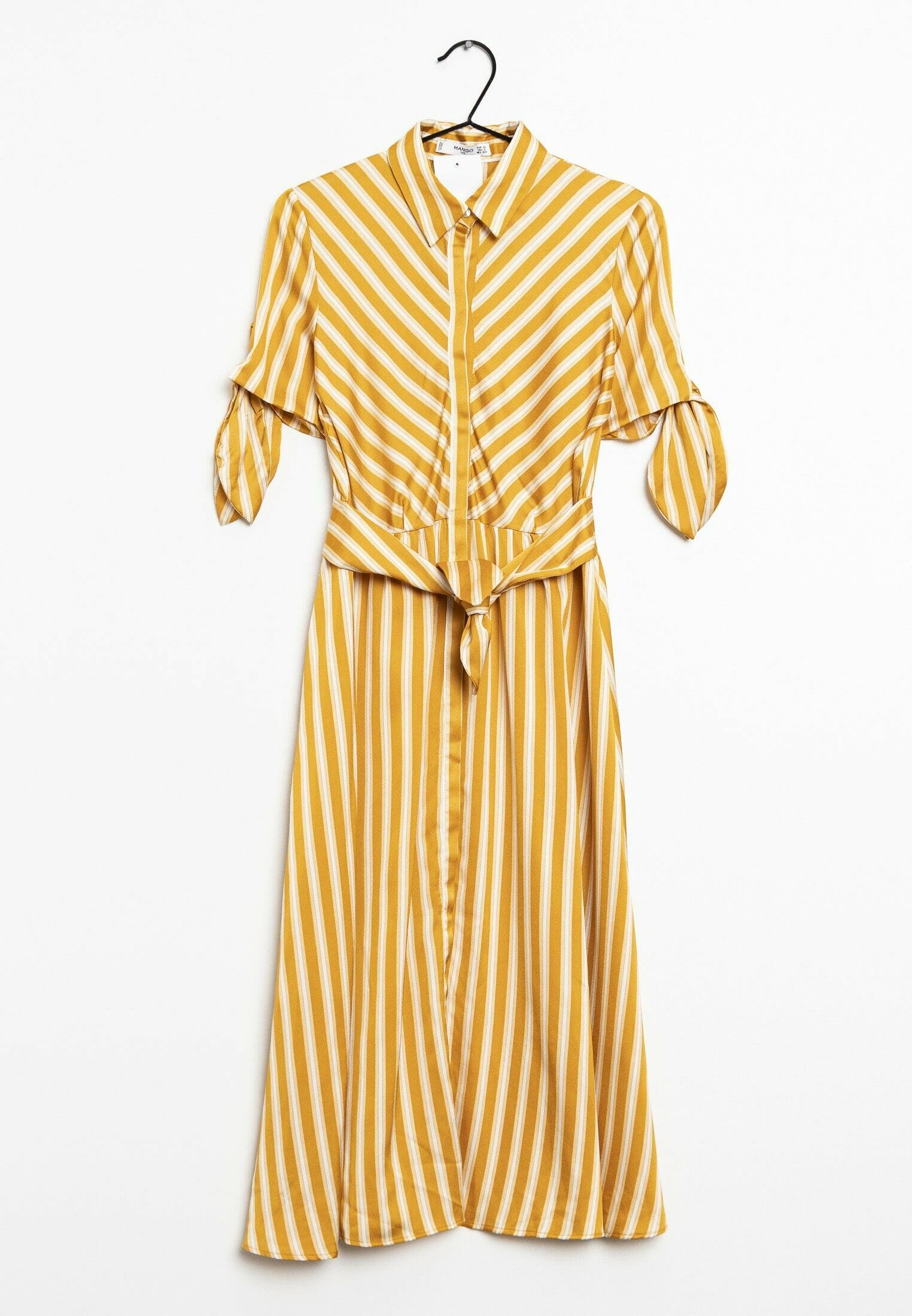 Mango Vestido camisero - yellow/amarillo - Zalando.es