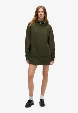 Superdry & Co TATTOO RHINESTONE - Jurk - army khaki