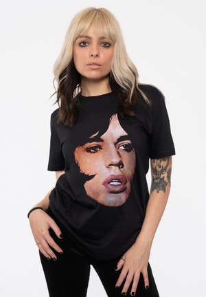 Paradiso Clothing THE ROLLING MICK JAGGER PORTRAIT - Print T-shirt - black