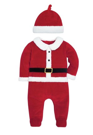 2-PIECE FATHER CHRISTMAS OUTFIT SET . - Jumpsuit - red