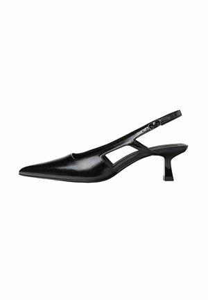 Stradivarius Klasične cipele s visokom petom - black