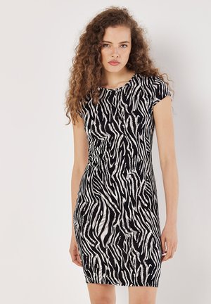 Apricot ABSTRACT STRIPE FITTED  - Etuikleid - grey