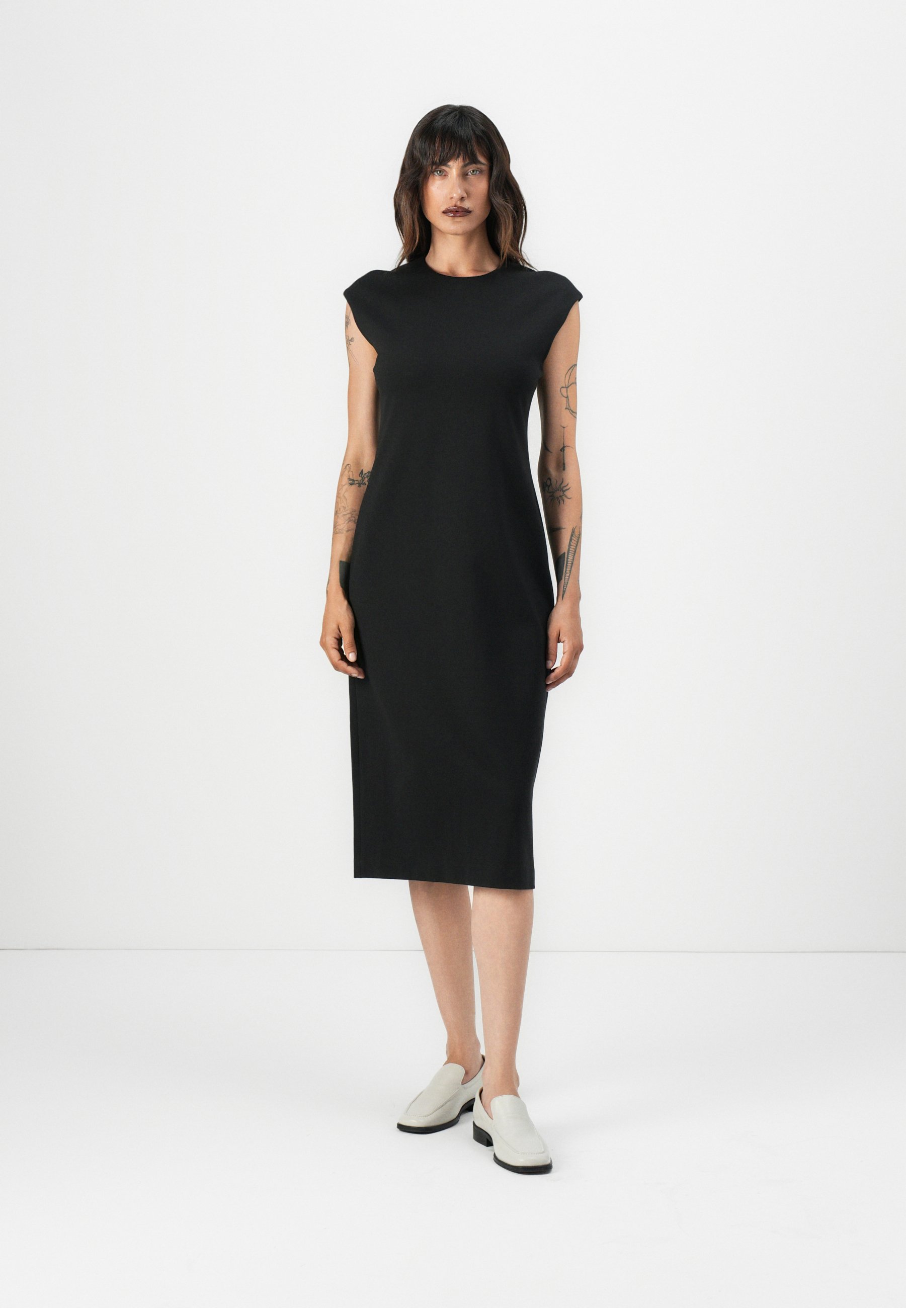 Calvin Klein PONTE STRAIGHT SHIFT DRESS Vestito casual black