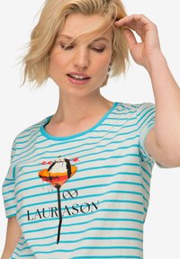 LAURASØN Triko s potiskem - light blue