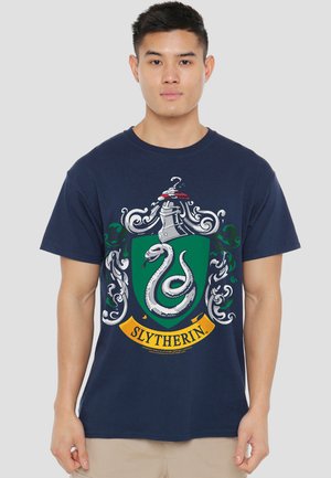 Cotton Soul, HARRY POTTER SLYTHERIN CREST - Print T-shirt - dark blue