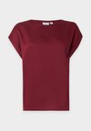 VIELLETTE S/S SATIN TOP - NOOS - Βασικό μπλουζάκι - cabernet