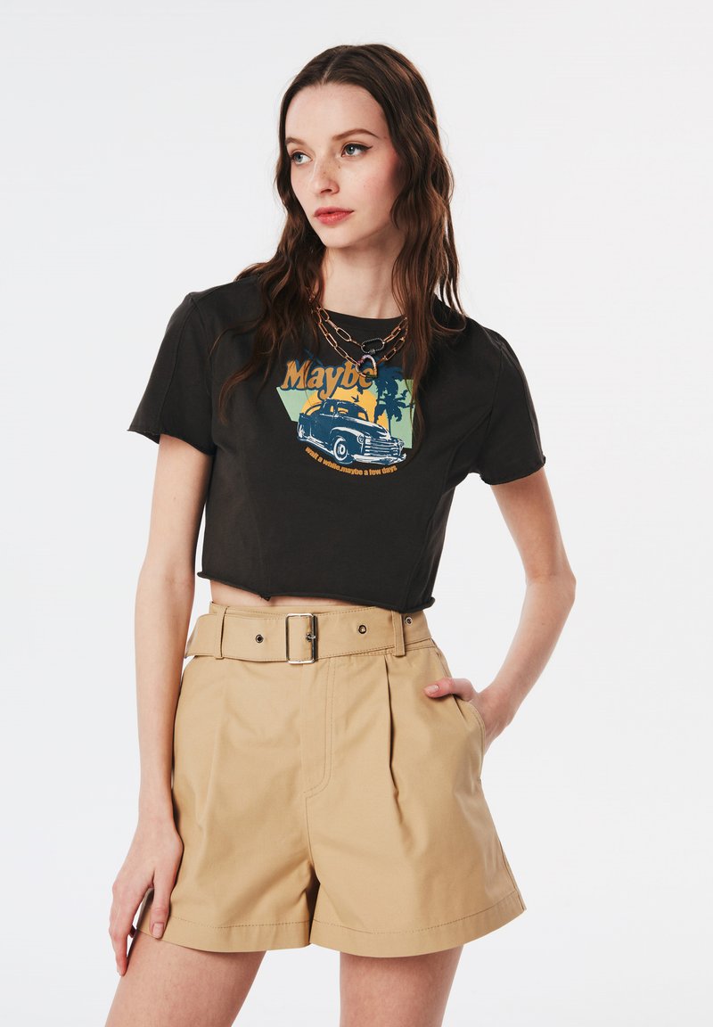 Damen Kleider | Twist Shorts natural/braun - VK73255 Damen Kleider | Twist Shorts natural/braun - VK73255