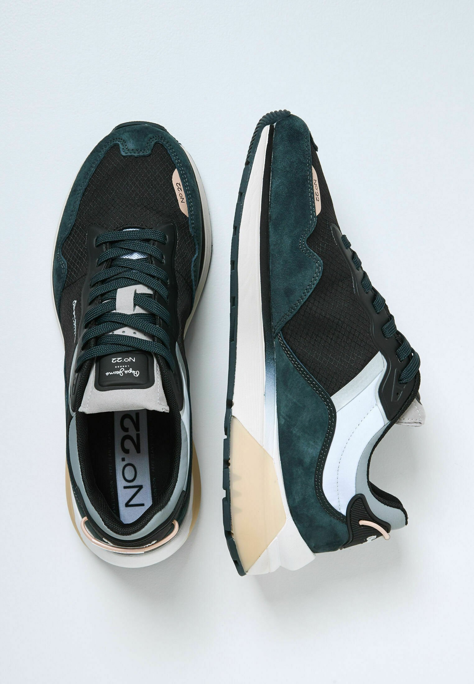 Pepe Jeans SPRING - Trainers - antracite/dark green - Zalando.de