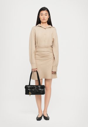 SHOULDER BROCLE MINI - Sac à main - stone black