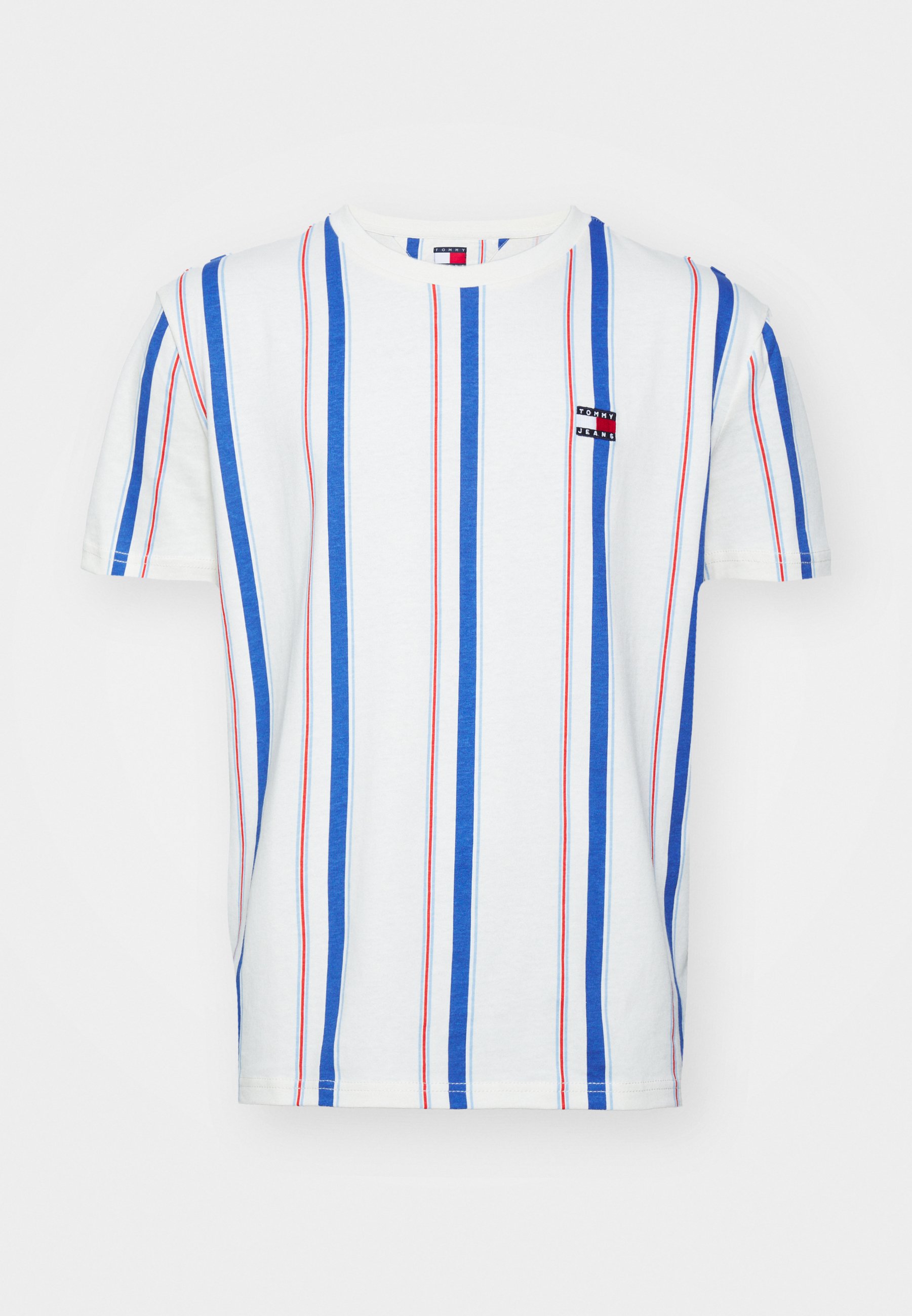 売れ筋商品|||トミーヒルフィガー Tシャツ レディース トップス VERTICAL TEE UNISEX - Print T-shirt - ancient white multi stripes Tommy Jeans VERTICAL STRIPE TEE UNISEX - T-Shirt print