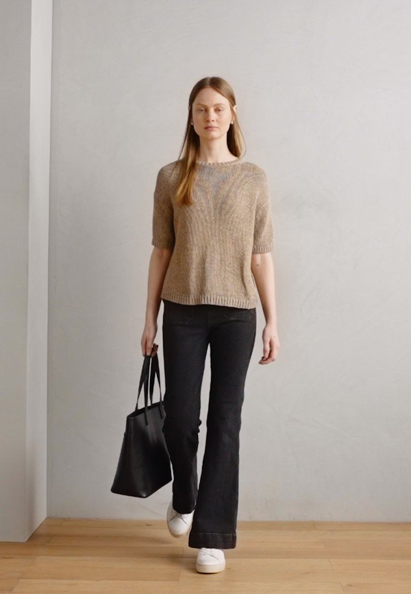 SHORT SLEEVE ROUNDNECK - Basic T-shirt - summer sand2