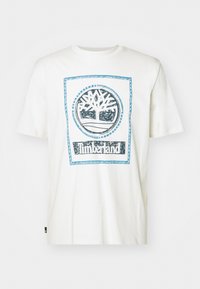 FRONT SEASONAL STACK LOGO TEE  - Apdrukāts T-krekls - vintage white