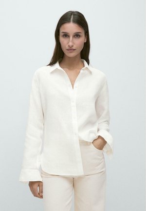 FLOWING - Camicia - white