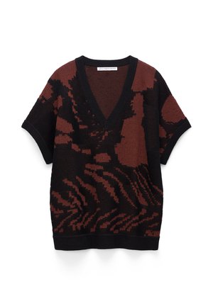 ADOLFO DOMINGUEZ, T-shirt con stampa - black/brown