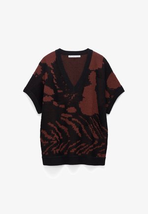 ADOLFO DOMINGUEZ, T-shirt con stampa - black/brown