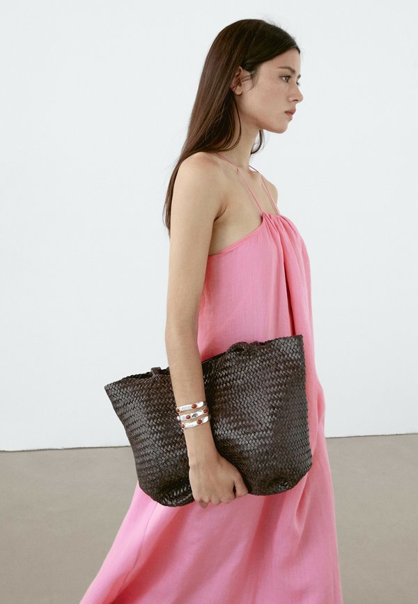 LONG GATHERED HALTER NECK  - Maxi dress2