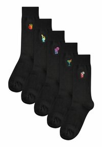 Next - EMBROIDERED FIVE PACK - Čarape - black ombre drinks Minijatura 1