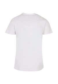 Korte mouwen, ronde hals T-shirt in stevig wit katoen, met een naadloos ontwerp aan de achterkant en een zachte, gladde textuur.