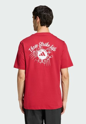 NOVELTY BOWL GRAPHIC - Tričko s potlačou - active maroon