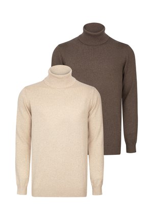 TURTLENECK PACK OF 2 - Jersey de punto - brown