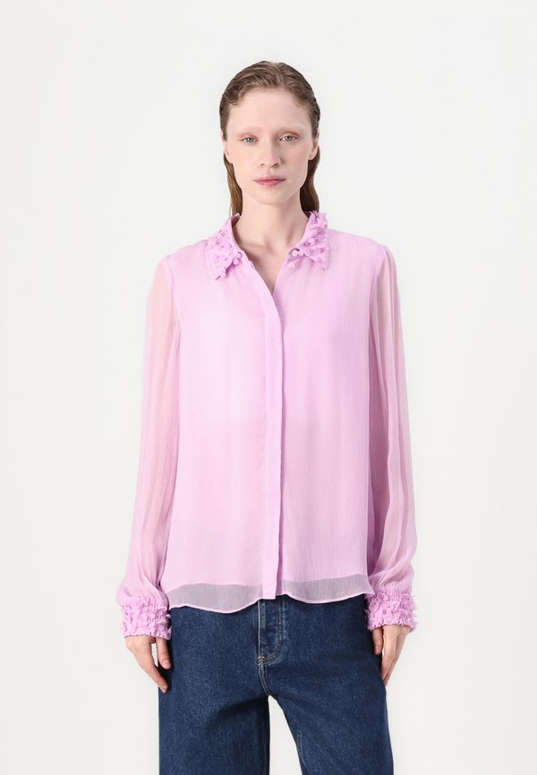 Button-down blouse - lilac