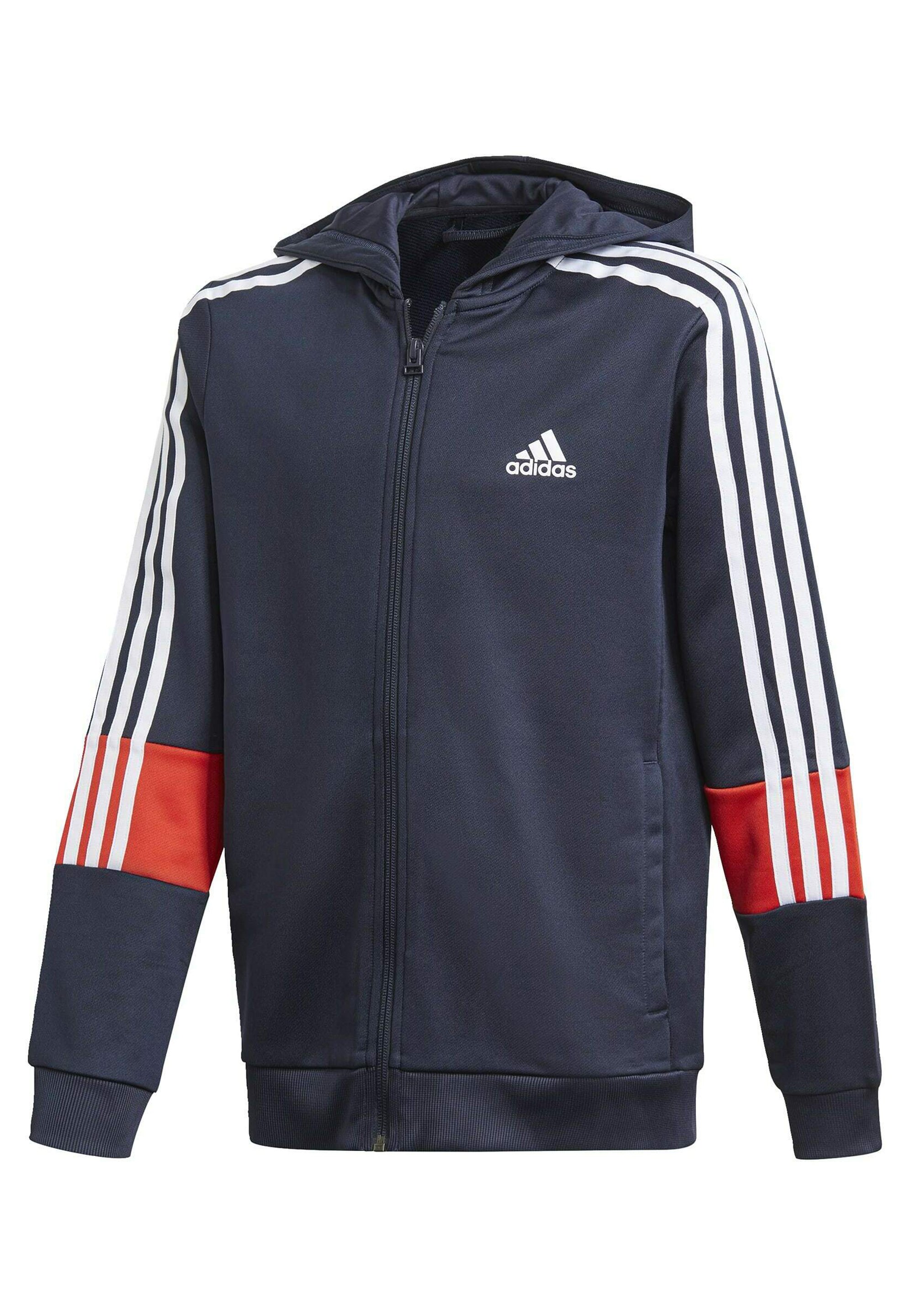 three stripes adidas sweater