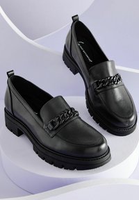 Next FOREVER COMFORT WITH MOTIONFLEX CHUNKY LOAFERS  - REGULAR FIT - Scarpe senza lacci - black