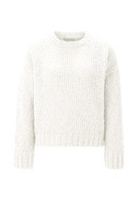 Rich & Royal MIT CREW-NECK - Neule - pearl white