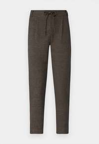 ONLPOPTRASH DELL EASY PANT  - Nohavice - black/white pepper/dark brown
