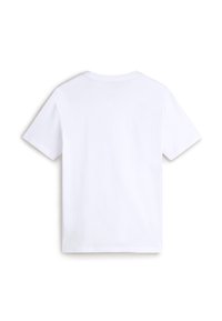 White short-sleeve t-shirt made of cotton, featuring a round neckline and a straight cut with no visible logos or patterns.