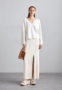 KNITID BELL SLEEVE - Maglione - white