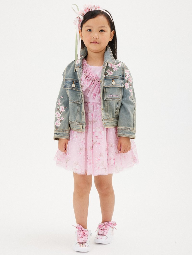 Monnalisa - ABITO COMPLEANNO FLOWERS - Cocktail dress / Party dress - rosa fairytale, Enlarge
