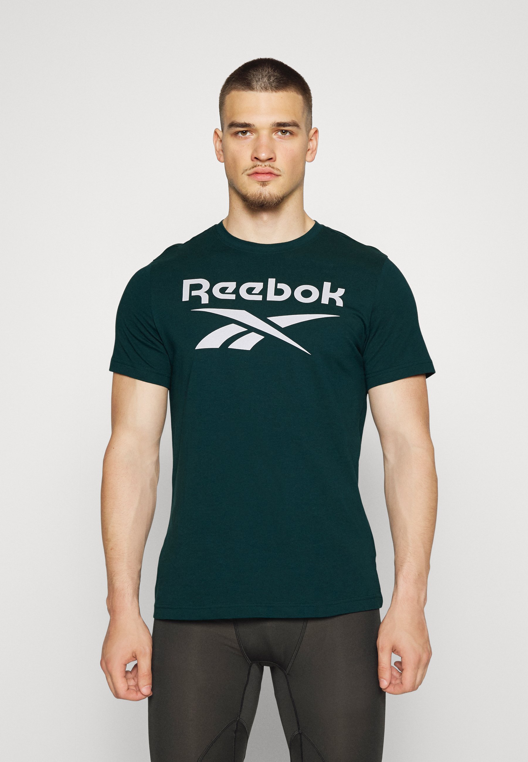 LOGO TEE - Print T-shirt - forest green 