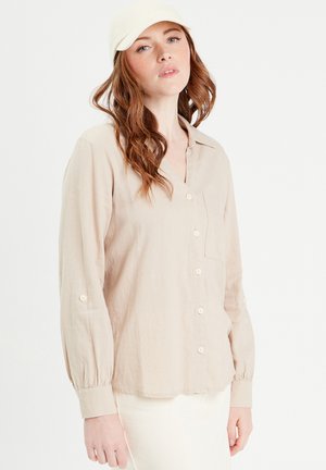 LANGARM - Overhemdblouse - sable