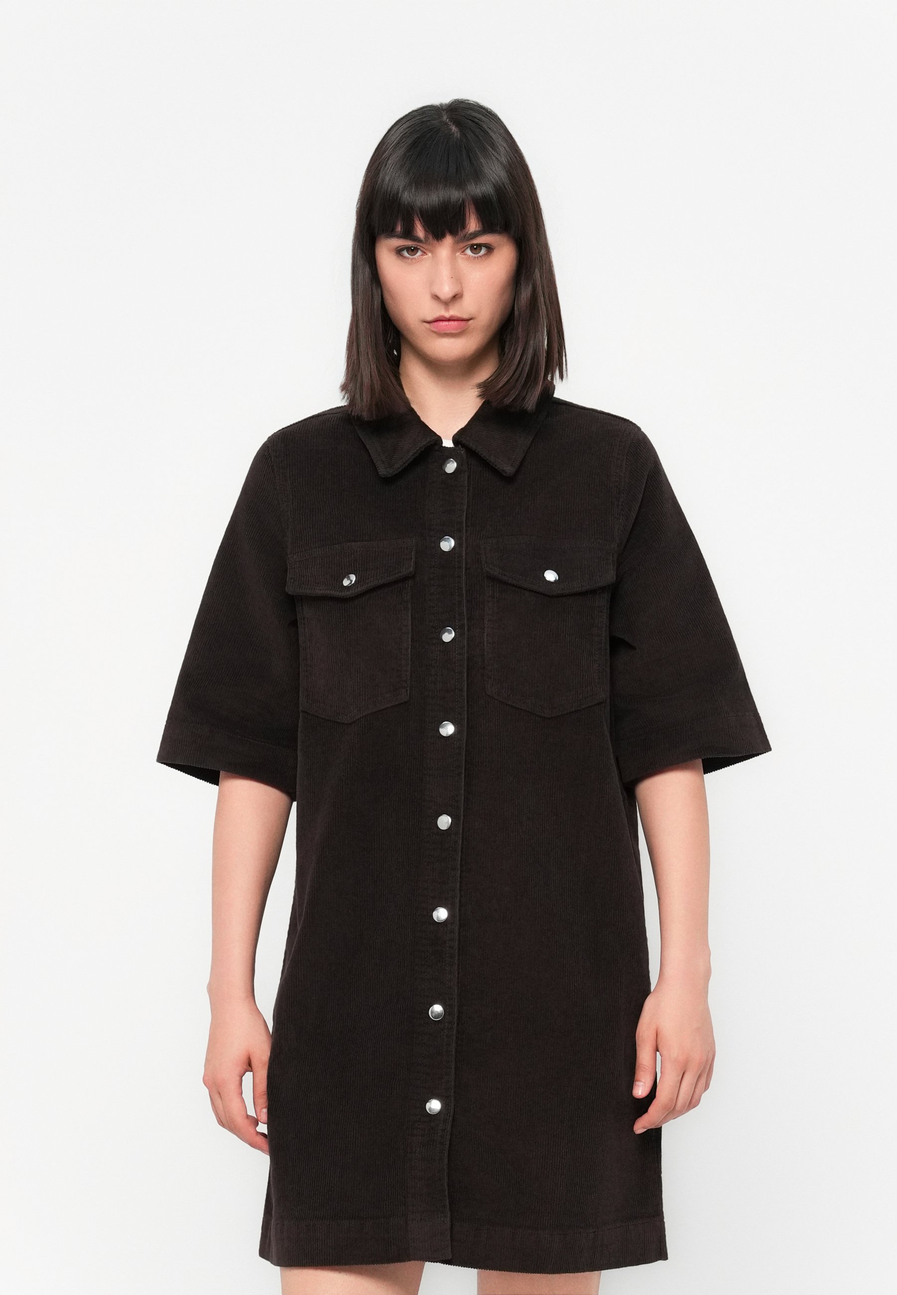 Vestido VERO MODA VMNINA Mujer - Corto Con Cinturón | Manga Larga | 100% Poliéster | Corte Normal