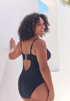 Next, REGULAR FIT - F-K UNDERWIRED TUMMY CONTROL SWIMSUIT . - Badeanzug - black