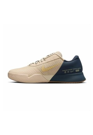 Nike Performance AIR ZOOM VAPOR PRO - Clay court tennis shoes - sanddrift metallic gold thunder blue