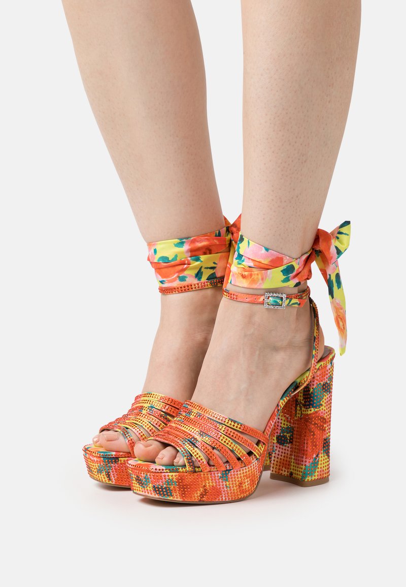 Kurt Geiger London PIERRA PLATFORM High heeled sandals orange